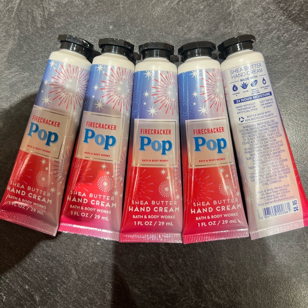 5 pk BBW FIRECRACKER POP hand Creams - Picture 2 of 2